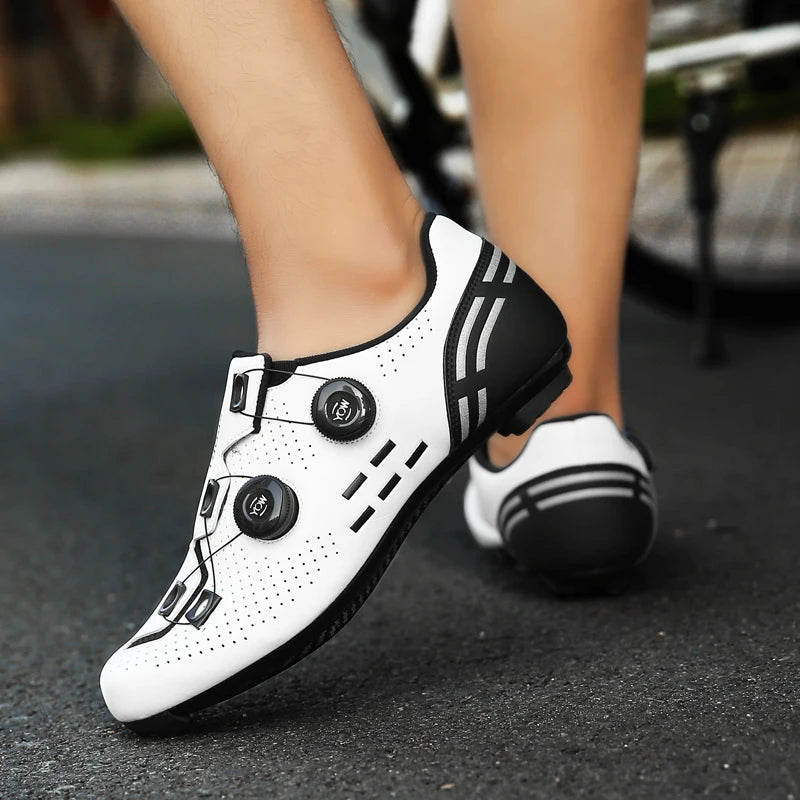 Pantofi de ciclism de înaltă calitate, SPD cu autoblocare pentru bărbați, pantofi sport de curse pentru bicicletă, pantofi de ciclism MTB de munte antiderapanți pentru femei, 36-47