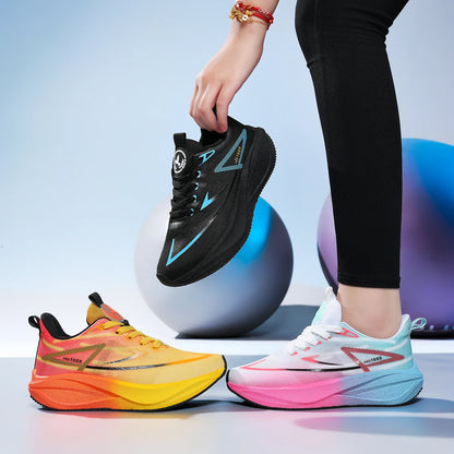 Running Shoes Carbon Board Marathon Men Sports Air Cushion Breathable Lightweight Women's Comfortable Athletic Outdoor Sneakers