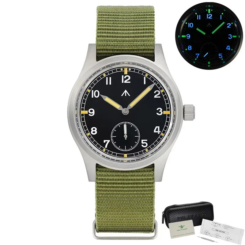 Militado D12 Quartz Watch Men VD78 Movement Domed Sapphire Crystal V2 Clear AR Coating Wristwatch 10Bar Water Resistance Watches
