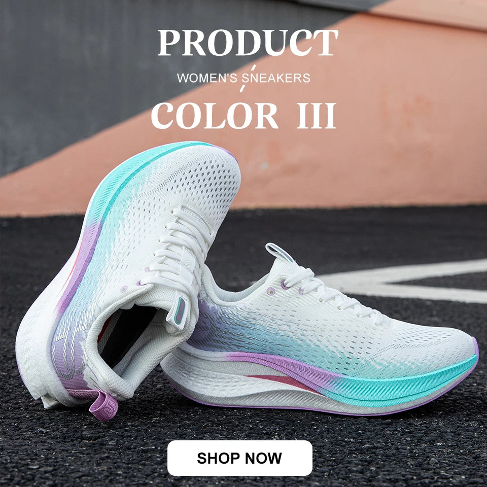 Baasploa Running Shoes Men Carbon Plate Professional Cushioning Anti-slip Sneaker Female Casual Breathable Jogging Sports Shoes