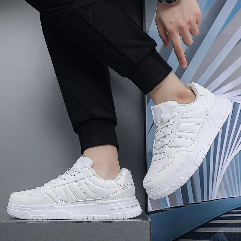 Plus Big Size 50 51 52 Mens Leather Sneakers Casual Sports Shoes Flat Skateboard Shoes For Dropshipping