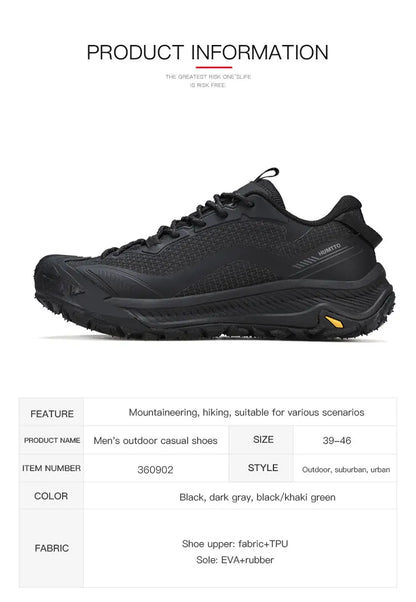 HUMTTO Trekking Shoes for Men Mountain Climbing Sneaker Outdoor Sports Shoe Breathable Walking Casual Sneakers Man Hiking Boots