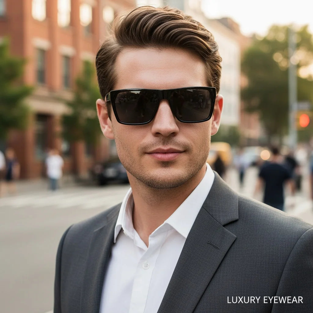 New Square Polarized Men Sunglasses Minimalist And Stylish Shades Suitable For Daily Use And Travel 1084