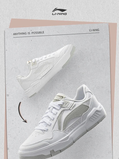 Li-Ning Women's COMMON 80s Lifestyle Shoes DUAL CUSHION Wearable Sport Shoes Classic Comfortable LiNing Leisure Sneakers AGCU158