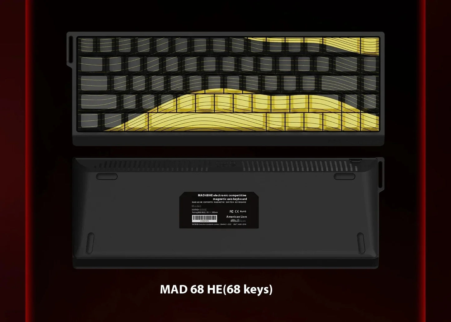 FGG Madlions Mad60 Mad68 He Mechanical Keyboard Magnetic Switch 8k Wired RGB Hot Swap Custom Keyboard Esport Game Gift Accessory