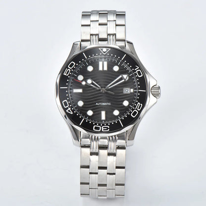 Parnsrpe 2026 New Miyota 8215 Automatic Dive Watch for Men Luxury Sport Green Dial Luminous Sapphire Crystal Date Waterproof Bus
