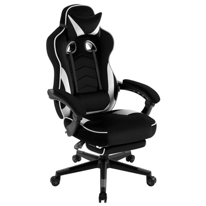WOLTU Racing Gaming Chair Swivel Desk Office Computer Chair Sports Seat with Headrest Lumbar Cushion Footrest Gamer Chair