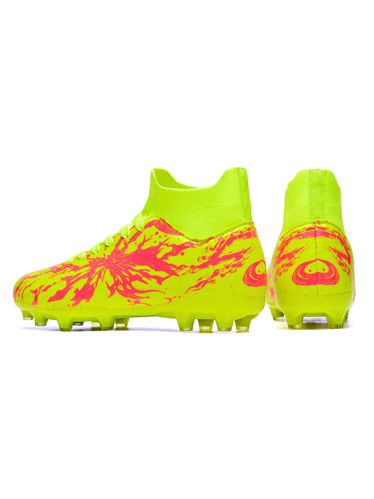 Chaussures de football pour hommes, crampons AG FG, semelles en PU absorbant les chocs et antidérapantes, pour adultes, idéales pour les entraînements de football en extérieur et les séances d’entraînement à haute in