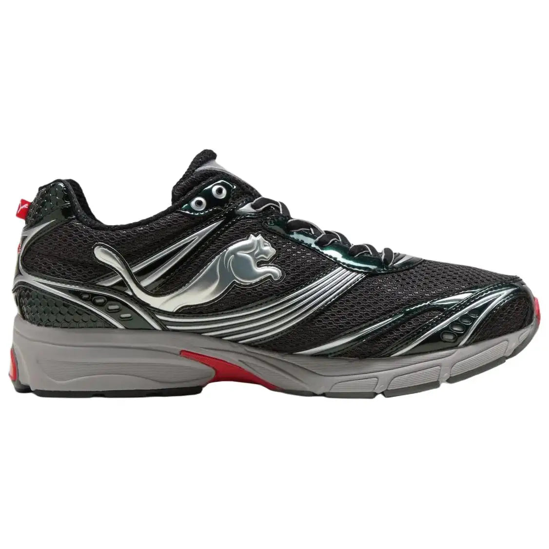Baskets Puma Homura OG+ noires, modèle plat, couleur gris moyen, 409125-03.