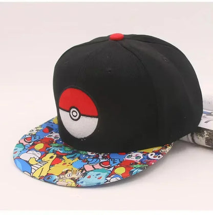 Pokemon Baseball Hat Pikachu Embroidery Cap Boy Girl Summer Sunhat Parent-child Cartoon Anime Outdoor Sport Shade Caps Kids Gift