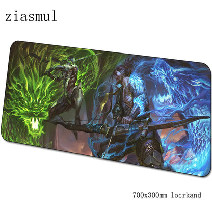 Tappetino mouse Overwatch cartoon per computer 700x300x3mm, tappetino gaming grande Indie Pop per mouse e tastiera, giochi PC gamer da scrivania