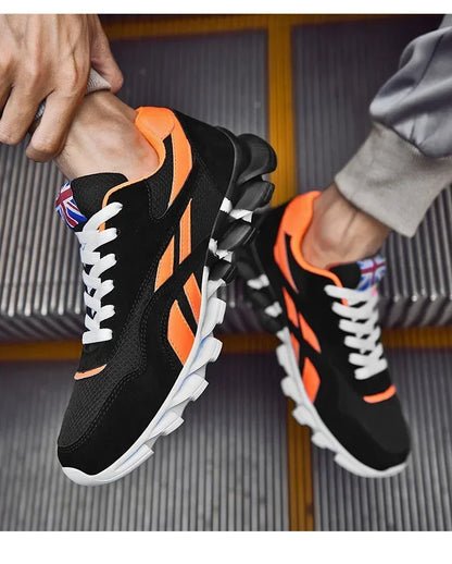 Brand trend size 46 47 48 men's wear-resistant cushioning thick-soled fitness sneakers, outdoor breathable running shoes for men