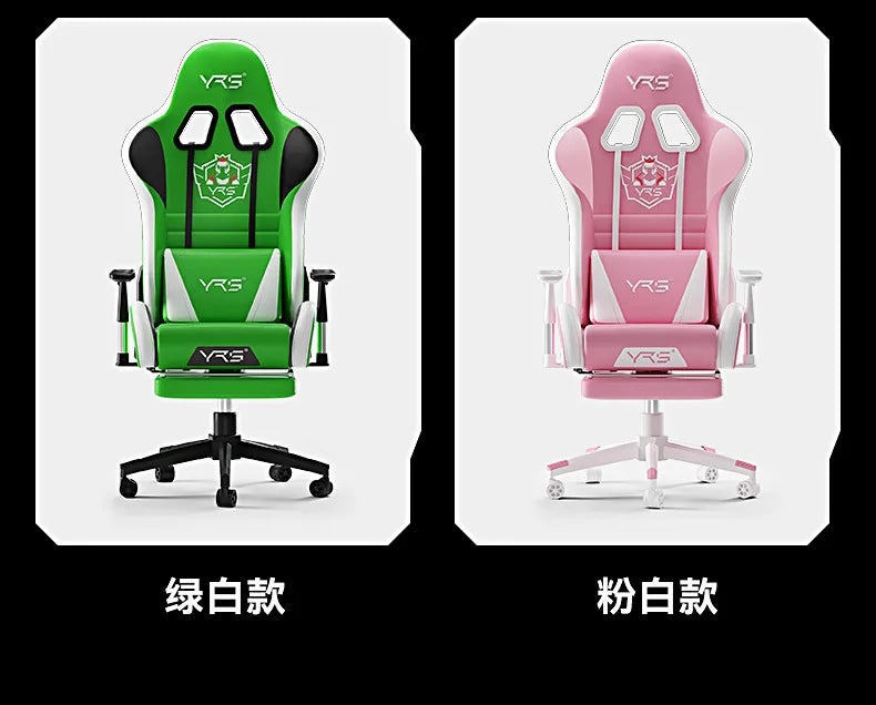 Ergonomic Esports Gaming Chair with Reclining Backrest, Adjustable Height Office Chair, Comfortable Computer Game Chair with Armrests and Wheels