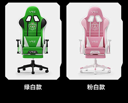 Ergonomic Esports Gaming Chair with Reclining Backrest, Adjustable Height Office Chair, Comfortable Computer Game Chair with Armrests and Wheels