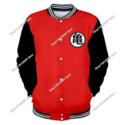 Uniforme de béisbol de estilo urbano de Dragon Ball para hombre, mujer y niños; disfraces de Son Goku para adultos; chaquetas; abrigos de primavera y otoño; cárdigans; sudaderas; regalo