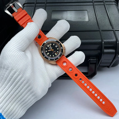 STEELDIVE Men Bronze Dive Watch 200M Water Resistant Ceramic Bronze Bezel Automatic Movement Wristwatch