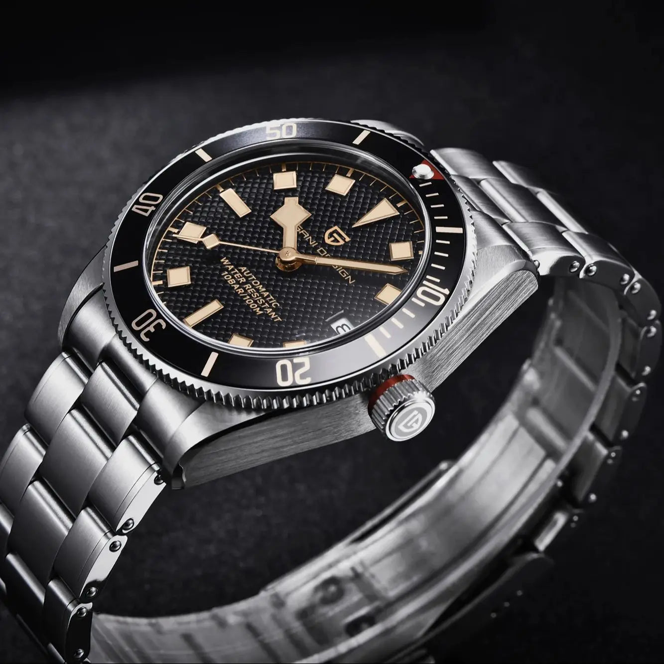 PAGANI DESIGN BB58 Steel Men's Mechancial Wrist Watches Luxury Automtaic Watch For Men AR Sapphire mirror Sport Waterproof Watch