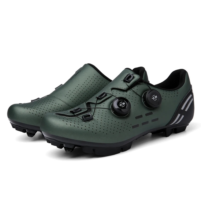 Pantofi de ciclism de înaltă calitate, SPD cu autoblocare pentru bărbați, pantofi sport de curse pentru bicicletă, pantofi de ciclism MTB de munte antiderapanți pentru femei, 36-47