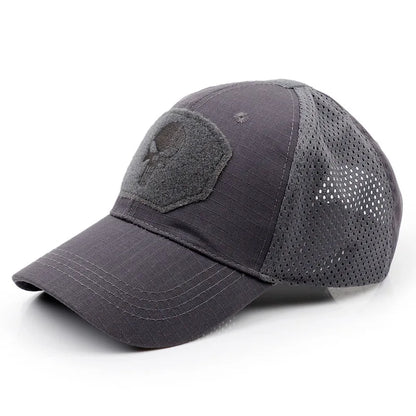 New Camo Baseball Cap for Men, Tactical Military Style with Velcro Patch, Outdoor Hiking Sun Hat & Peak Cap
