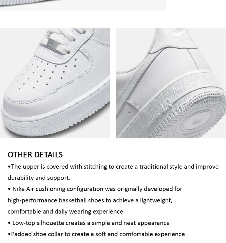 Nike Original Men’s and Women’s Shoes New AIR FORCE 1 Board Shoes Classic Fashion AF1 Casual Shoes DD8959-100