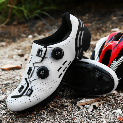 Pantofi de ciclism de înaltă calitate, SPD cu autoblocare pentru bărbați, pantofi sport de curse pentru bicicletă, pantofi de ciclism MTB de munte antiderapanți pentru femei, 36-47