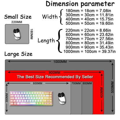 Large XXL DIY Cool  Overwatch Mouse Pad Keyboard Table Gaming Accessories Non-Slip Rubber Edge locking spped Laptop Rug desk Mat