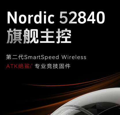 ATK A9 Wireless Gaming Mouse NearLink Technology Ergonomic PAW3395 Tri-Mode Bluetooth Low Latency Esports Mice PC