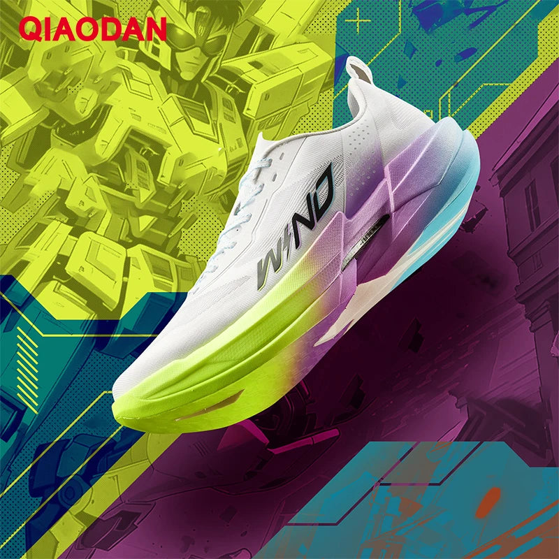 QIAODAN WIND 4PRO Carbon Plate Marathon Shoes for Men, Professional Racing Sneakers 2026, Breathable Running Sports Shoes QDB023262291