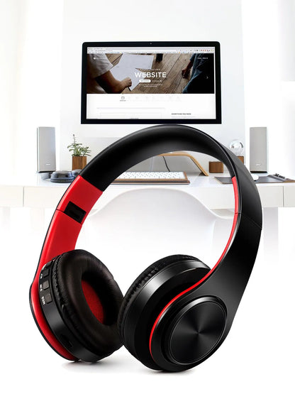 CATASSU Bluetooth 5.3 Wireless Headphones Over Ear Stereo Headset with Mic, Soft Leather Earmuffs, HiFi Sound for PC, Phone, TV & Laptop