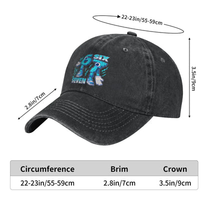 Funny Meme 67 Six Seven 6 7 Italian Brainrot Baseball Cap Sun Outdoor Sports Washed Trucker Hat Male Classic Design Baseball Cap