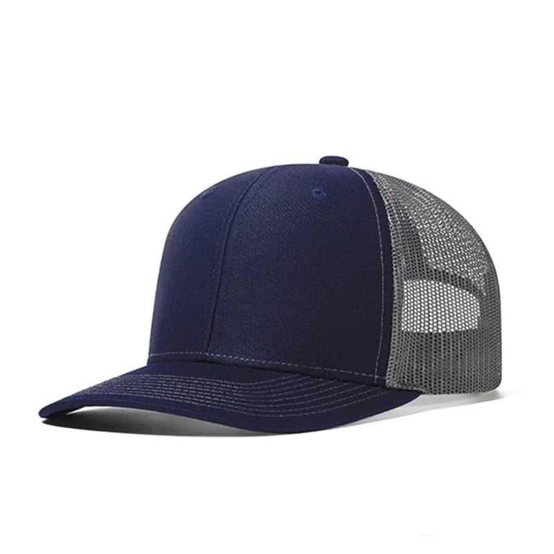 Hot Sale Summer Mesh Baseball Cap Men Women Slight Curved Snapback Trucker Hat Unisex Casual Outdoor Breathable Dad Cap Gorras