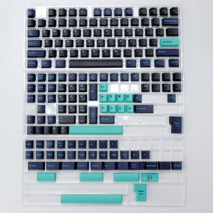KBDiy GMK WOB Keycap Cherry Profile Double Shot PBT ISO 7u Black and White Keycaps For Mechanical Keyboard Retro Gaming Key Cap
