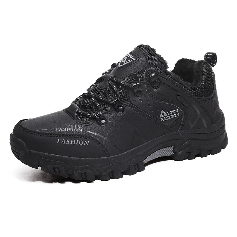 Scarpe da trekking da uomo in pelle scamosciata, sneakers outdoor da trail, scarpe da arrampicata antiscivolo e traspiranti, scarpe sportive da montagna da uomo