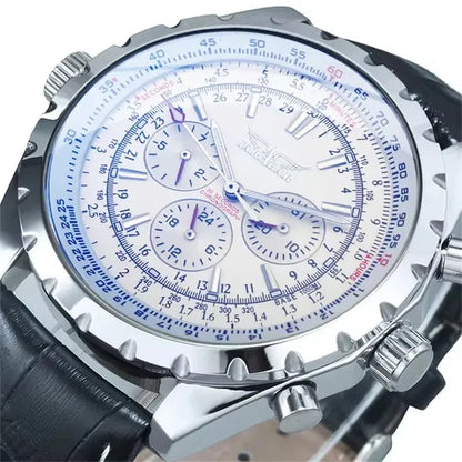 JARAGAR 212 Mechanisch automatisch herenhorloge, modieus, zakelijk, luxe, weekkalender, herenhorloge, premium cadeau, Reloj Hombre