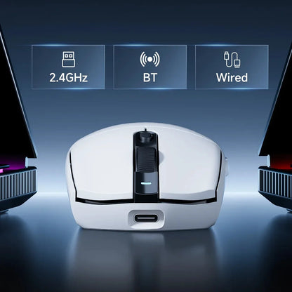 MCHOSE G3 Ultra Wireless Gaming Mouse Tri-Mode PAW3395 26000 DPI, 8K Polling Rate, 64g Ultra-Lightweight Wireless Gaming Mouse for PC, Laptop & Office