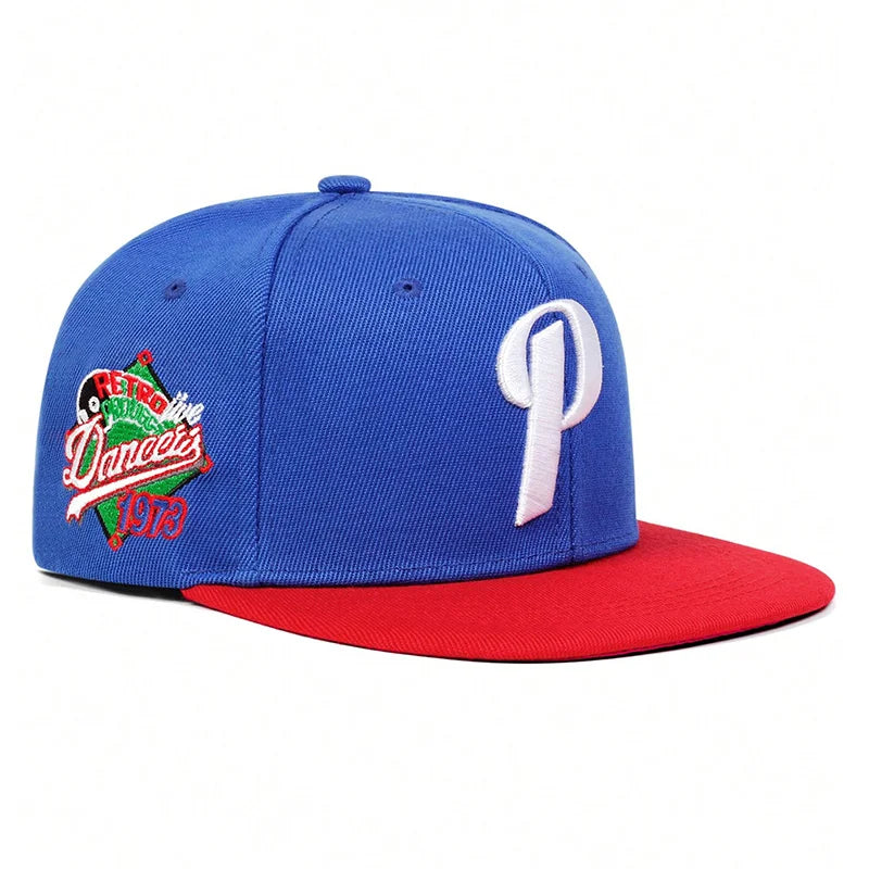 Unisex P Letter Embroidery Hip-hop Hats Spring And Autumn Outdoor Adjustable Sports Casual Baseball Caps Sunscreen Hat