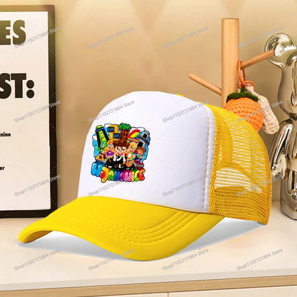 Wojan Teams Mesh Baseball Cap Cute Cartoon Summer Outdoor Sports Sun Hat Fashion Parent-child Activity Breathable Sunbonnet Gift