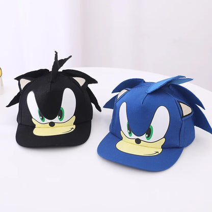 New Sonic The Hedgehog Shadow Sonic Mouse Hat Supertone Mouse High End Embroidery Sun Hat Kids Gifts Baseball Cap Fashion