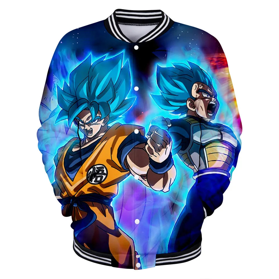 Uniforme de béisbol de estilo urbano de Dragon Ball para hombre, mujer y niños; disfraces de Son Goku para adultos; chaquetas; abrigos de primavera y otoño; cárdigans; sudaderas; regalo