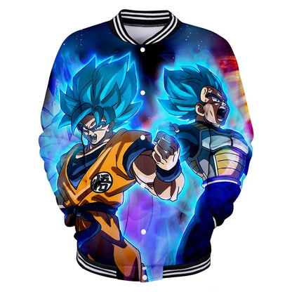 Uniforme de béisbol de estilo urbano de Dragon Ball para hombre, mujer y niños; disfraces de Son Goku para adultos; chaquetas; abrigos de primavera y otoño; cárdigans; sudaderas; regalo