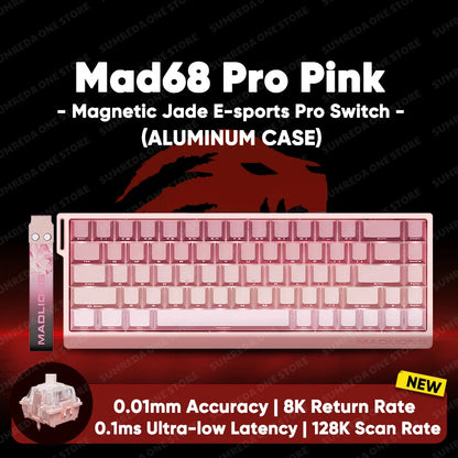 Madlions mad60he Mad60 Mad68 HE Mechanical Keyboard Magnetic Switch Mad60he Wired Game Keyboard Rapid Trigger Rgb Keyboard