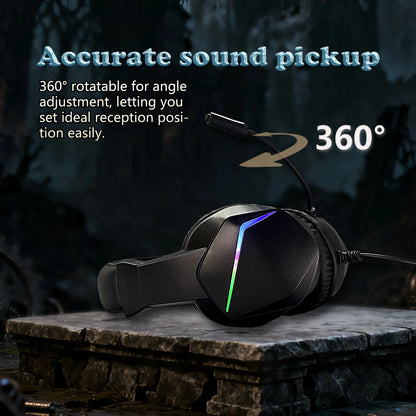 H21 wired headphones gaming, computer, music Fits online courses, conferences, birthdays. Works with PS4/PS5/Xbox/Switch/