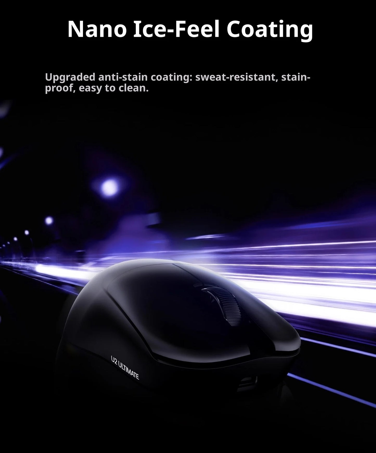ATK U2 V2 Mini Ultimate Wireless Gaming Mouse, PAW3950 Ultra Sensor, 8KHz Polling Rate, Lightweight Tri-Mode Ergonomic Esports Mouse