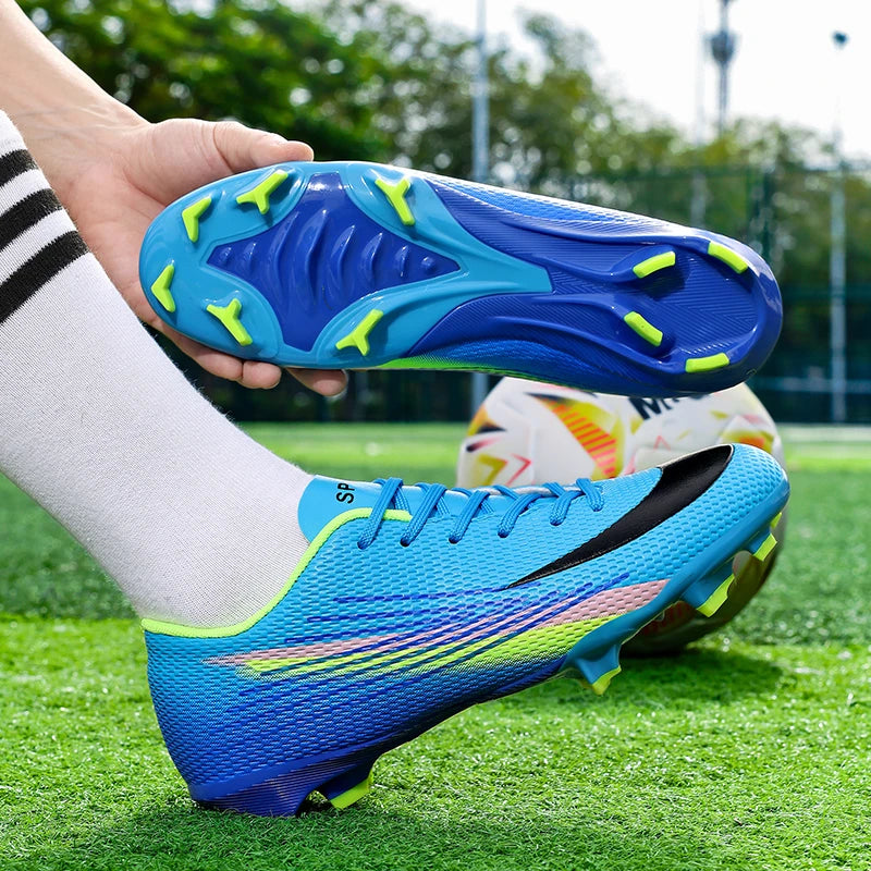 Bottes de Football pour hommes, chaussures de stade à ongles longs, confortables, de haute qualité, antidérapantes, pour Match de société professionnelle