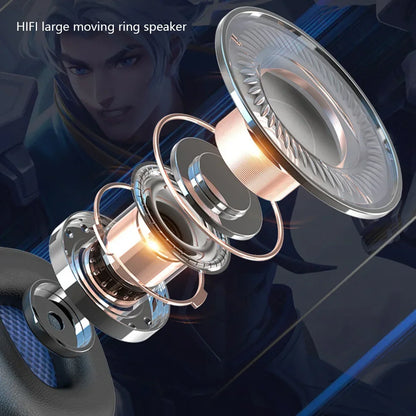 Creative Wired Gaming Headset with Microphone – LED Light Bass Stereo Gaming Headphones for PC, PS4, PS5, Xbox – High Quality Gaming Headset