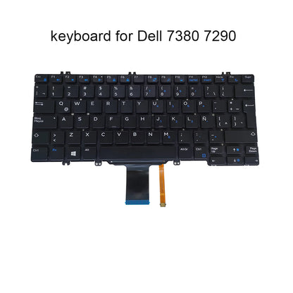 FJD8V Swedish Spanish Latin Backlit keyboard for Dell Latitude 7380 7389 7390 7280 7290 5280 5290 CN-0FJD8V 030FVP 0F0DFG New