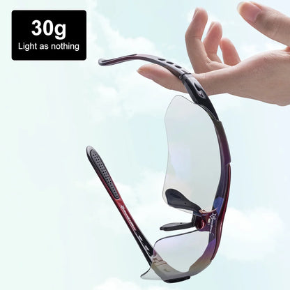 ROCKBROS Polarized Cycling Glasses Sunglasses Men Women Mtb Bike Road Eyewear Bicycle Riding Outdoor Sport Hiking Goggles 5 Lens