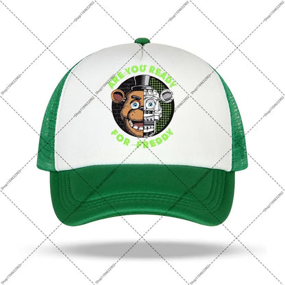 FNAF Baseball Cap Five Nights At Freddys Unisex Sun Hats Cartoon Anime Printed Hat Boys Girls Fashion Caps Birthday Party Gifts