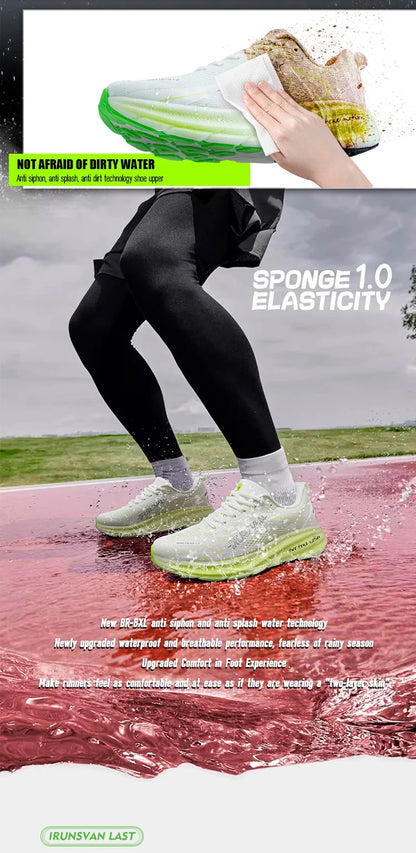 IRUNSVAN New Carbon Plate Marathon Running Shoes Lightweight Shock-Absorbing And Suitable For Men's Sports Shoes