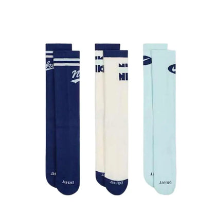 Nike Basketball Socks: AJ Jordan Triple Pack Mid-Calf Socks for Men and Women—Breathable and Moisture-Wicking SX5545-915